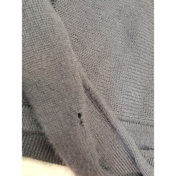 Lululemon Knit Sweater Top SZ S/M Long Sleeve Thumbholes Crewneck Black Flawed* - Picture 8 of 9